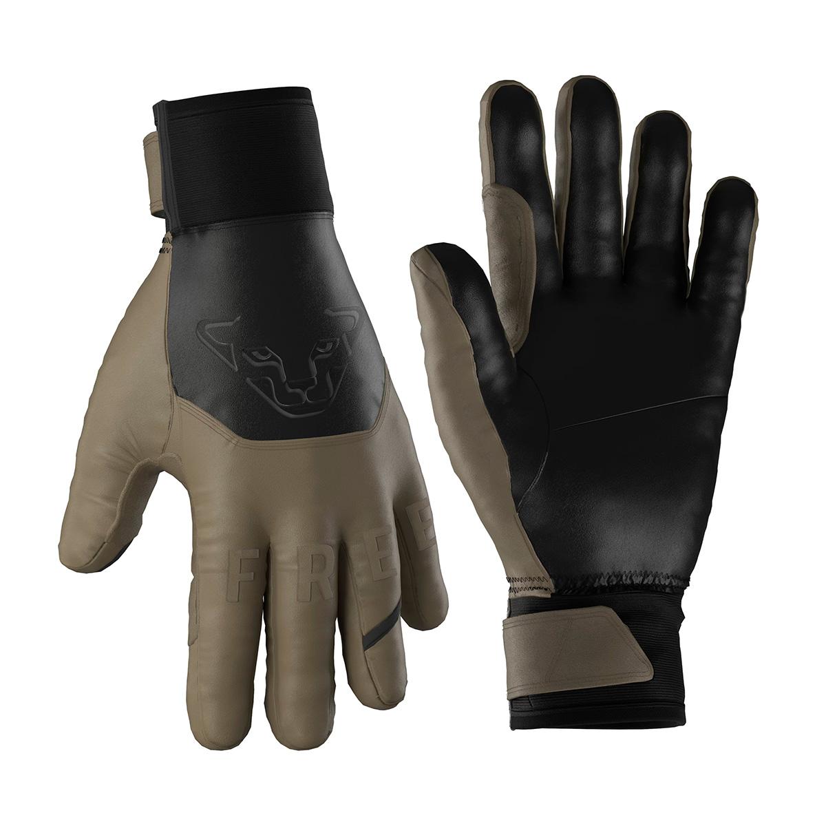 Dynafit Tigard Leather Glove in Covert Khaki